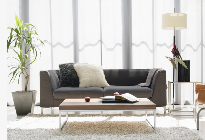 万达小区现代简约三居室120平米